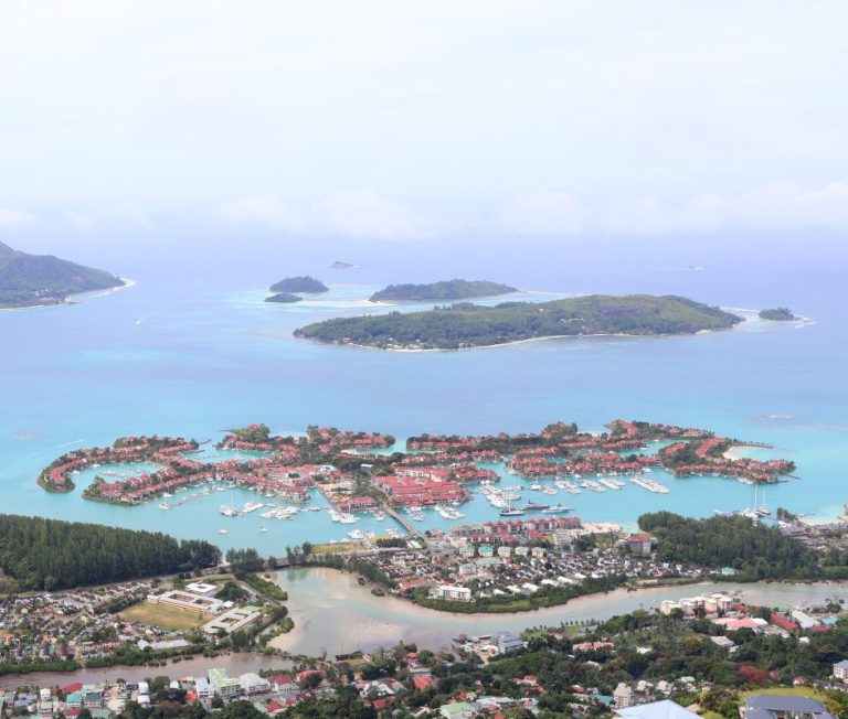 view across the Sainte Anne Marine National Park