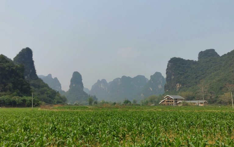 karst landscape at Nonggang