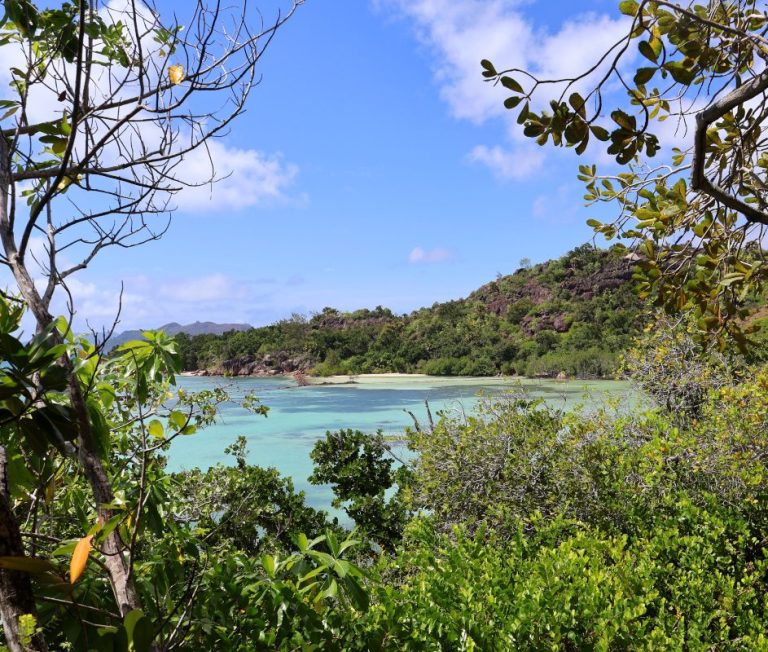 hiking on Curieuse Island